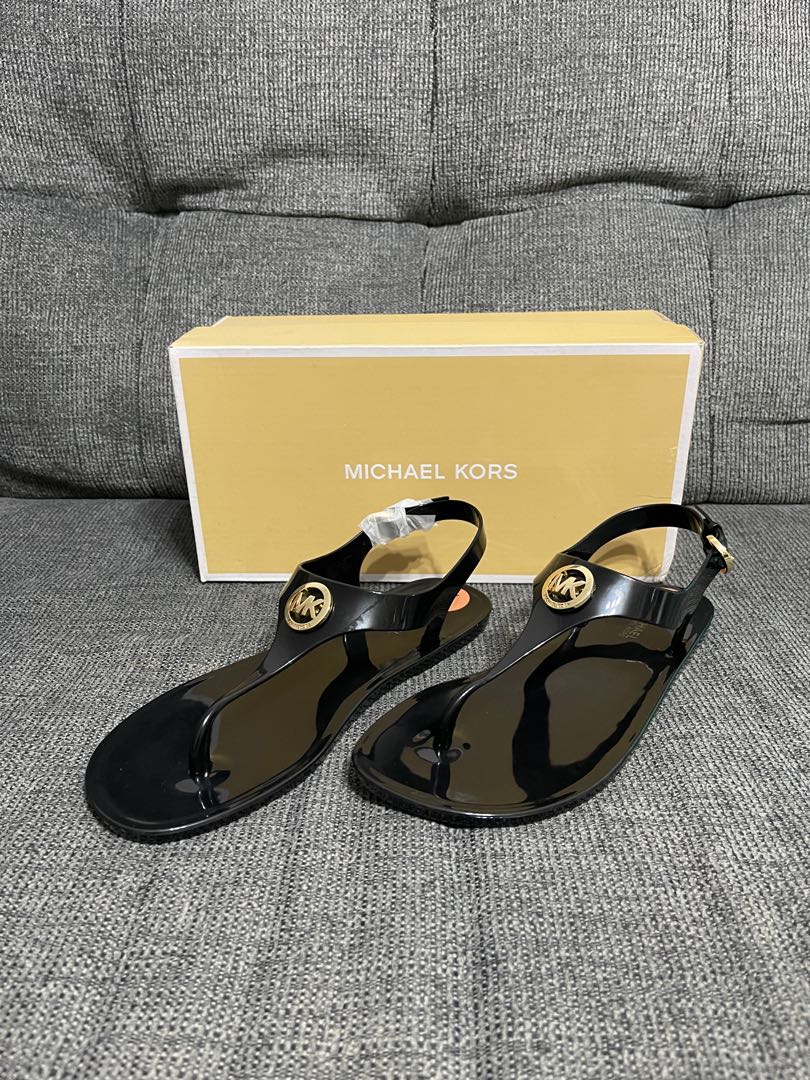 michael kors jelly sandals bow