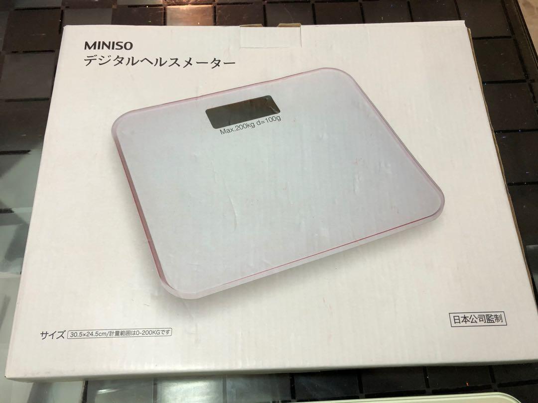 MINISO Body Weight Scale, Health & Nutrition, Health Monitors