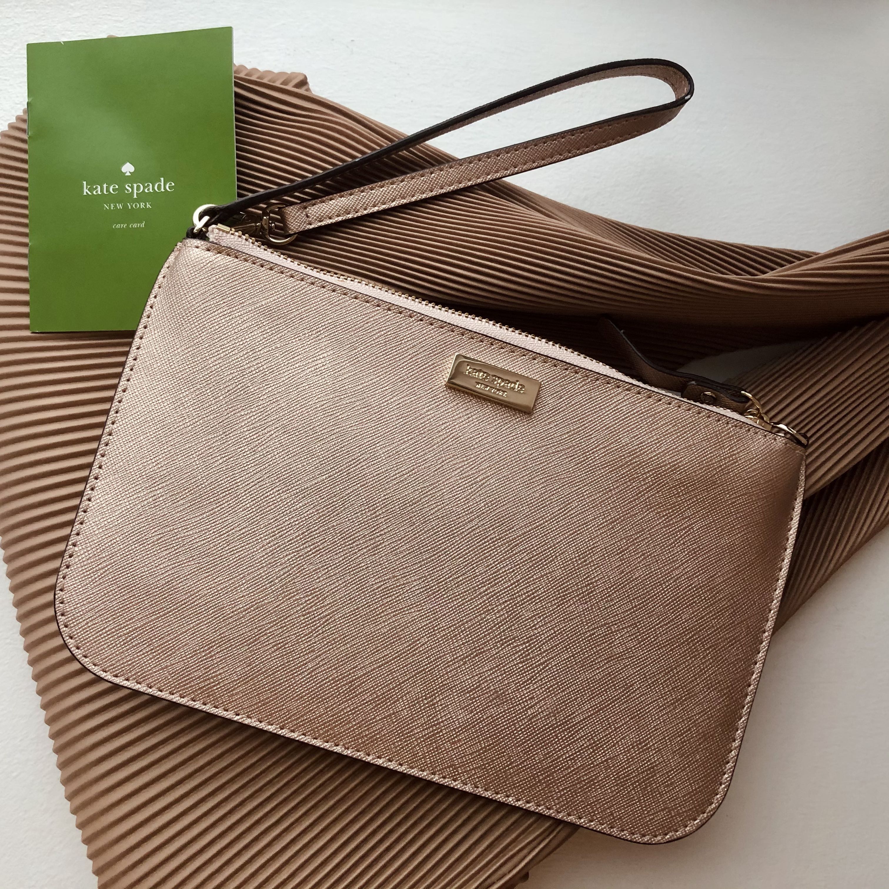 Rose gold wrist bag sales