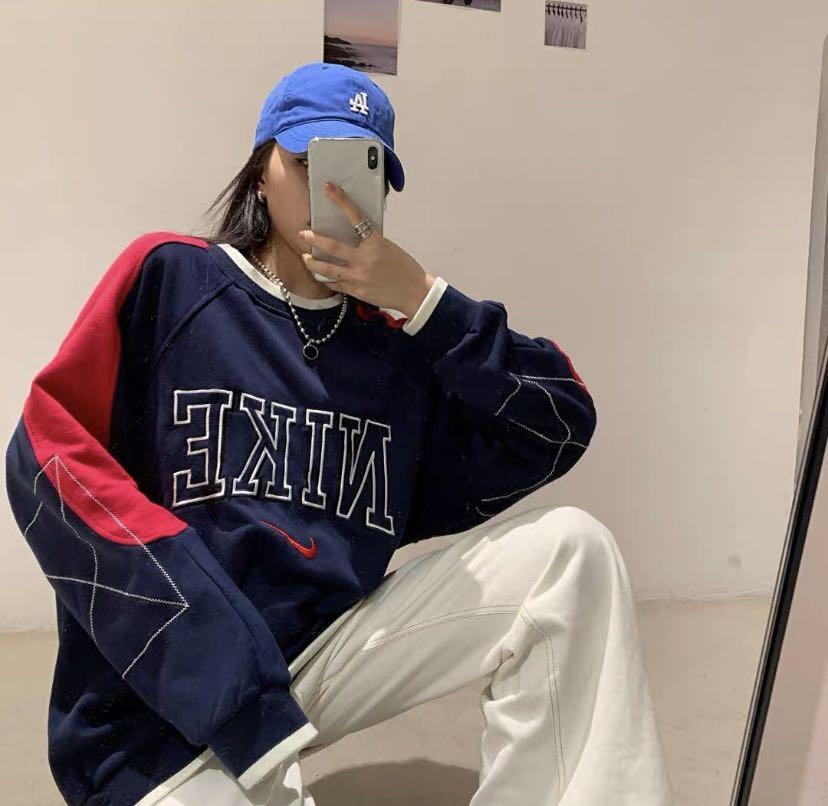 Nike colour block jumper top