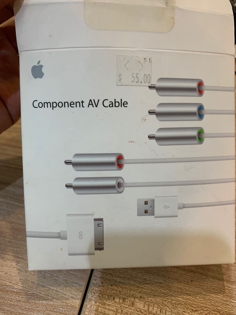 Original Apple Component AV Cable, Computers & Tech, Parts