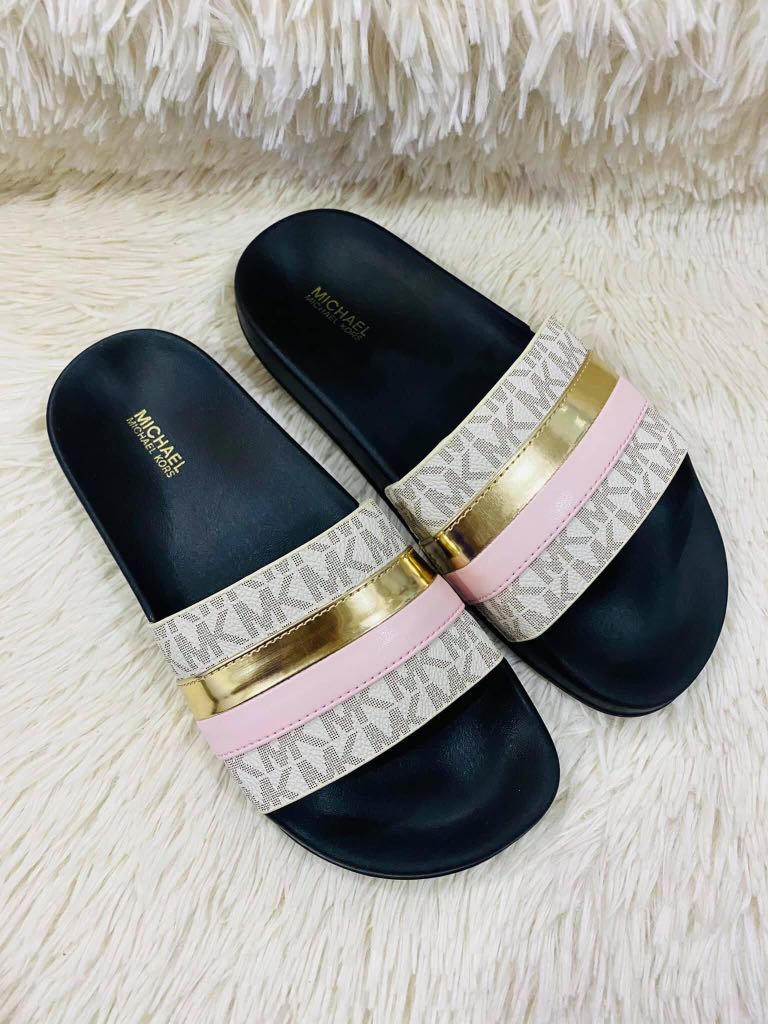 Michael kors slides womens hot sale price