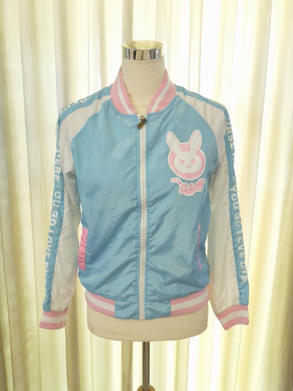Pink and blue bomber jacket cheap