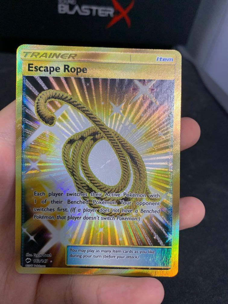 Pokemon Escape Rope Gold, Hobbies & Toys, Toys & Games on Carousell