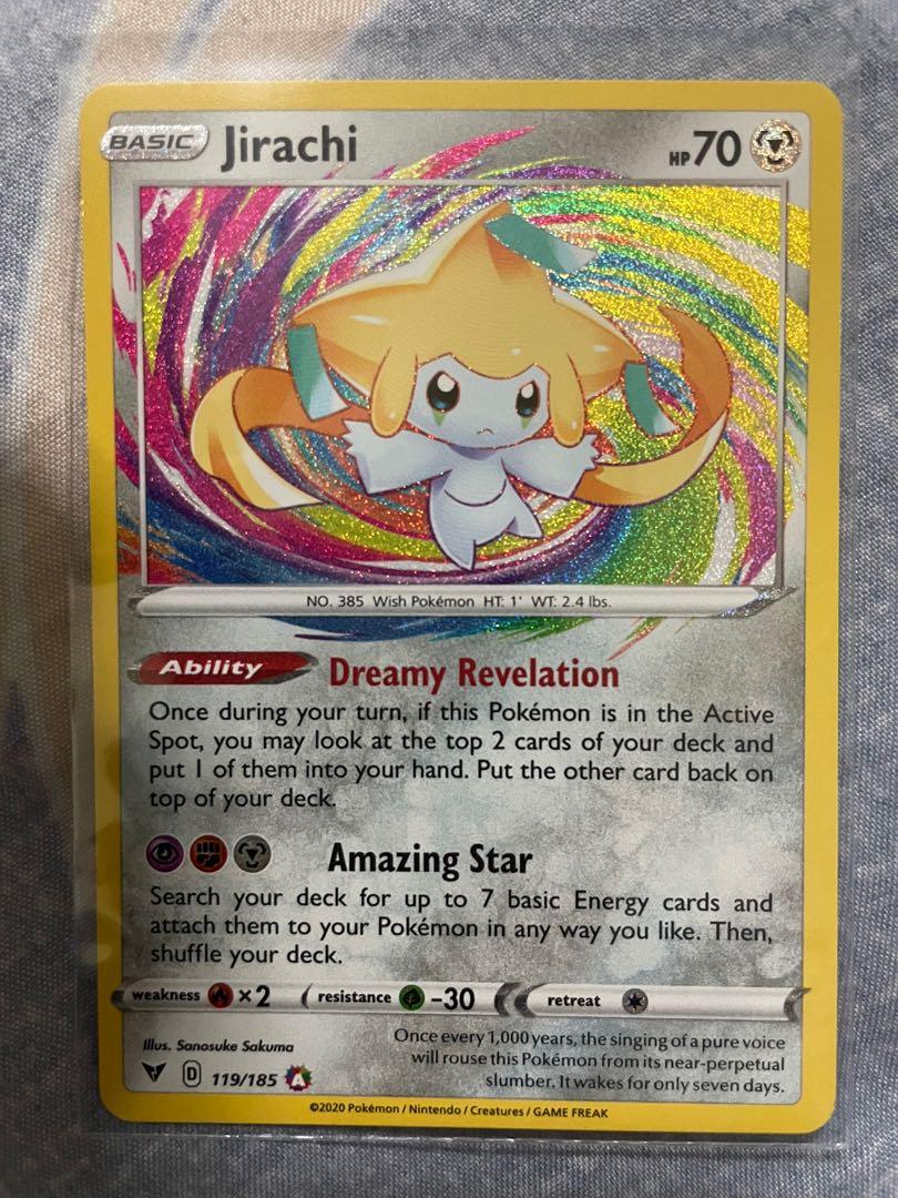 Pokémon TCG Jirachi - 119/185 - Amazing Rare Sword & Shield: Vivid