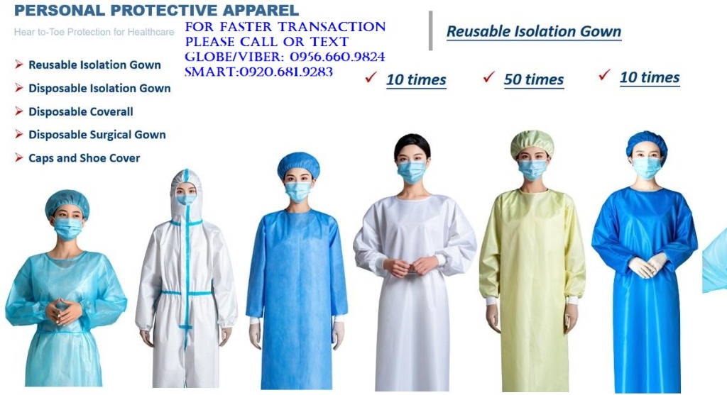PPE MEDICAL GRADE AVAILABLE WHOLESALE STOCKS! LAB GOWN ISOLATION GOWN