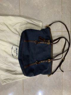 PRADA TOTE BAG IN DENIM