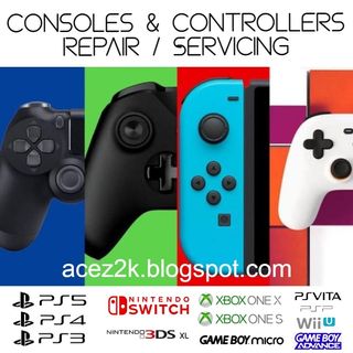 Repair Refurbish Console Handheld Controller For Ps5 Ps4 Nintendo Switch Wii U Xbox One X Playstation Vita Playstation Portable 3ds Xl Gameboy