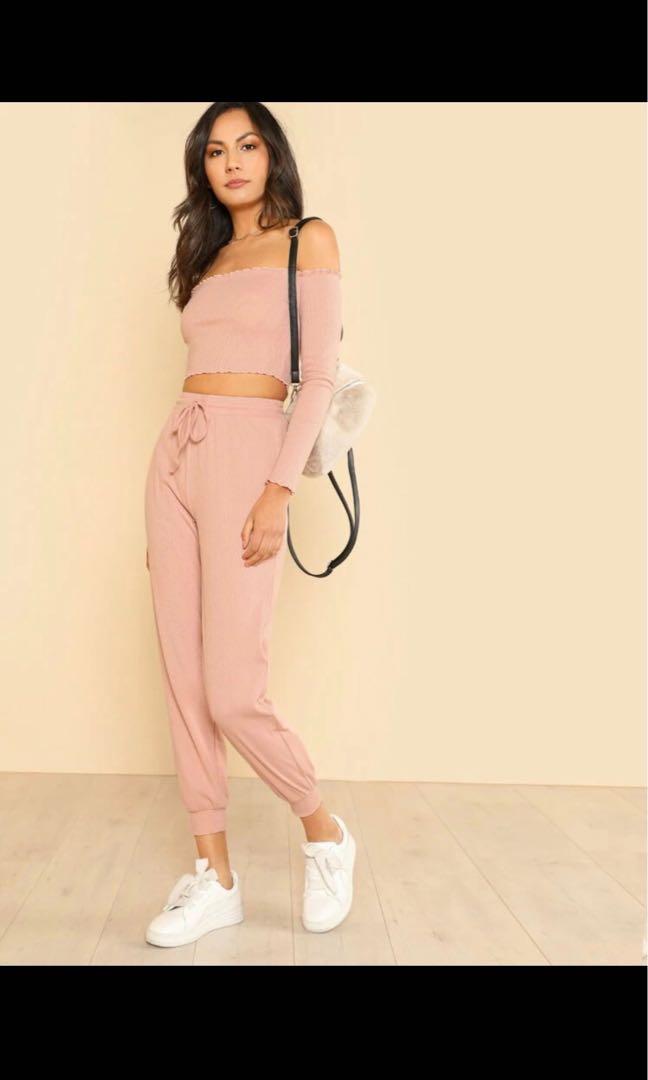 Shein bardot outlet top