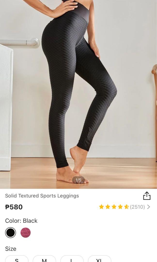 Shein Textured leggings, Women's Fashion, Bottoms, Jeans on Carousell