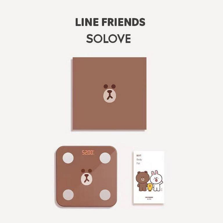Solove X Line Friends 定製版體脂磅 電子產品 其他 Carousell