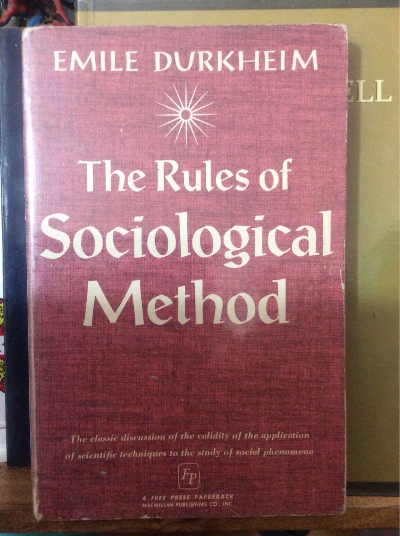 The Rules of Sociological Method by Emile Durkheim, Hobbies & Toys ...