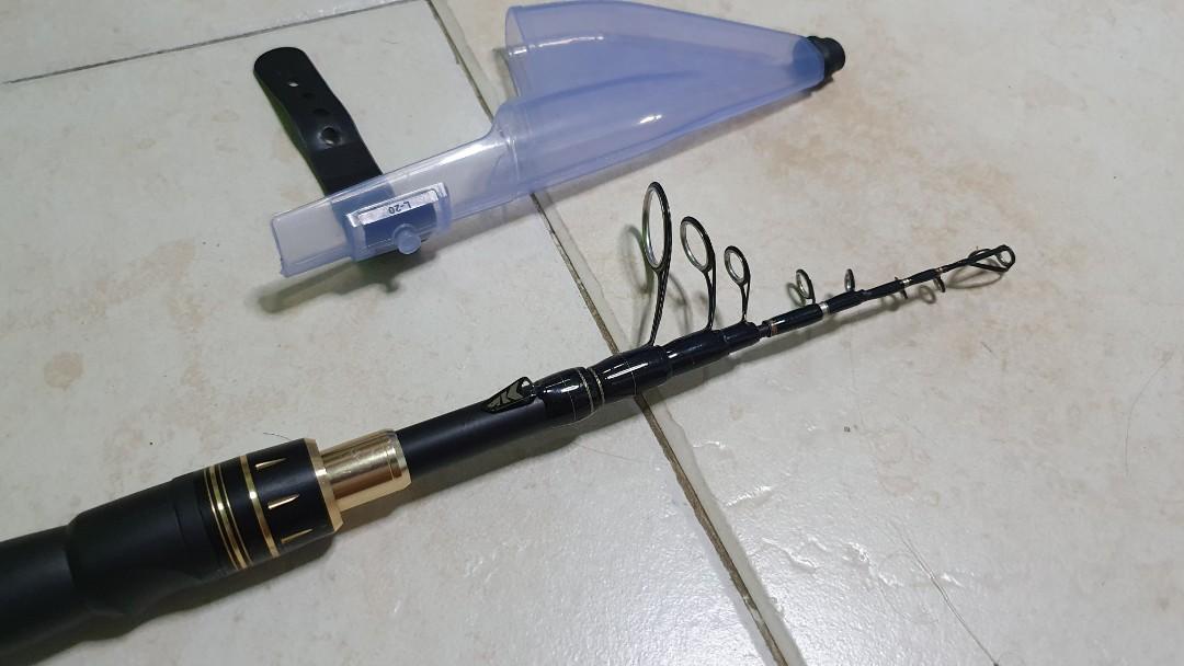 kastking BlackHawk II - 6'6 foot - Medium Light - Telescopic Fishing rod,  Sports Equipment, Fishing on Carousell
