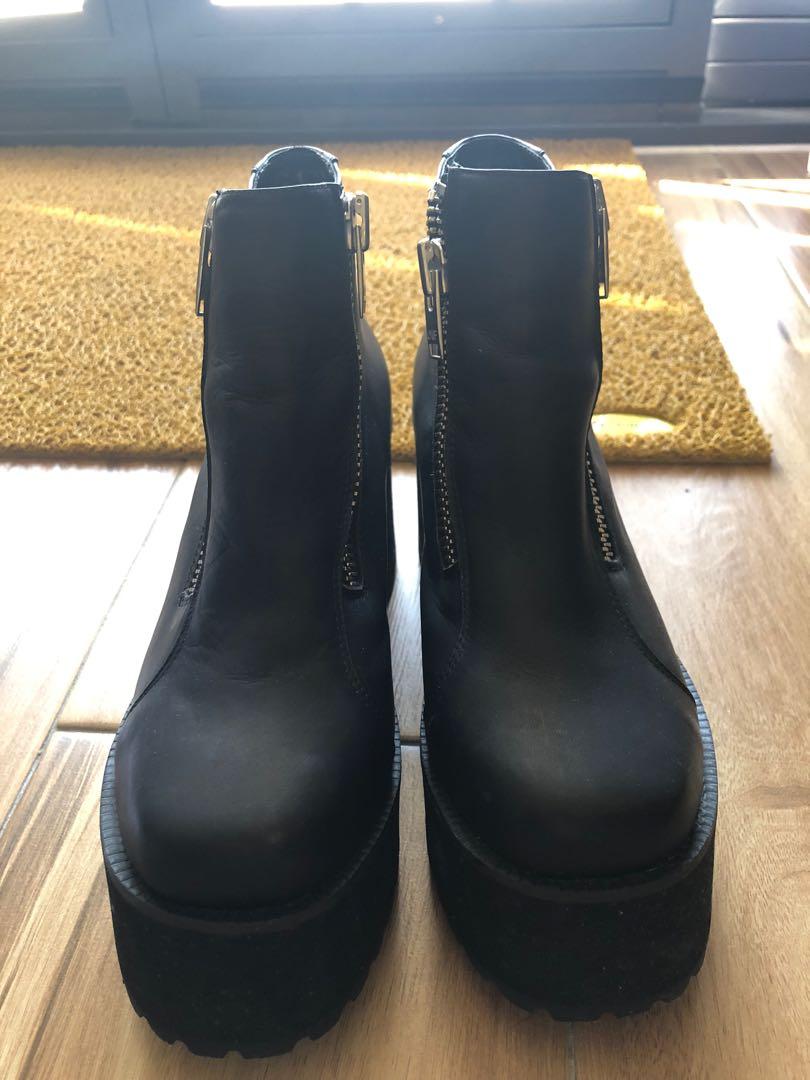 UNIF RIVAL Platform Ankle Boots Carousell
