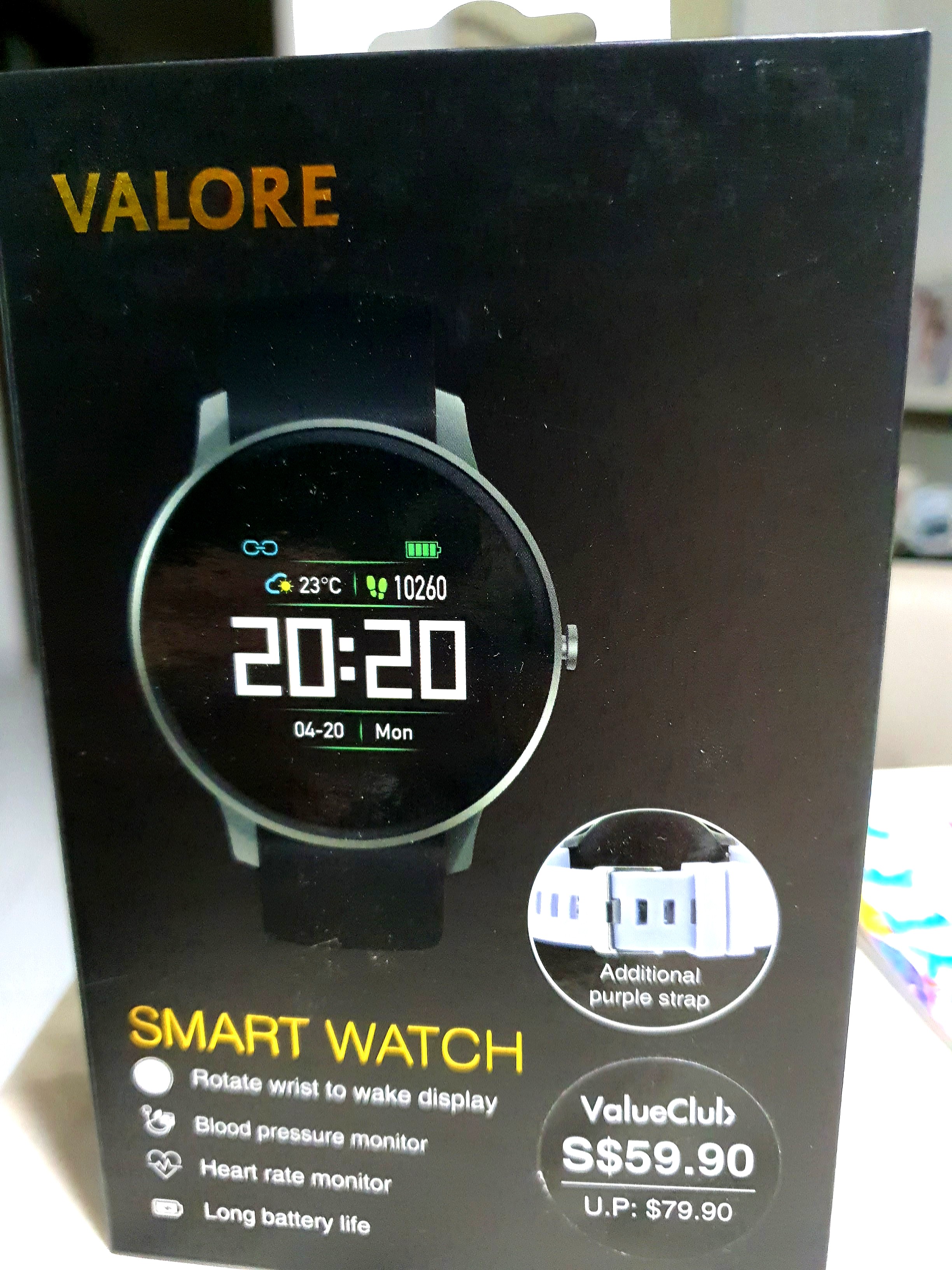 Valore Smart Watch Fitness Tracker (VHA17), Mobile Phones & Gadgets
