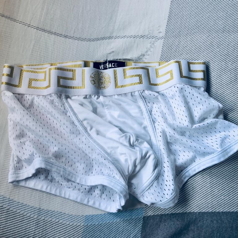 VERSACE men's net underwear Trunk/Boxer (fit M), Men's Fashion, Bottoms, New Underwear on