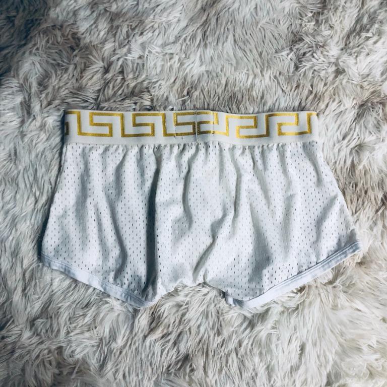 VERSACE men's net underwear Trunk/Boxer (fit M), Men's Fashion, Bottoms, New Underwear on