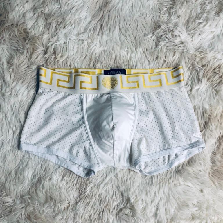 VERSACE men's net underwear Trunk/Boxer (fit M), Men's Fashion, Bottoms, New Underwear on