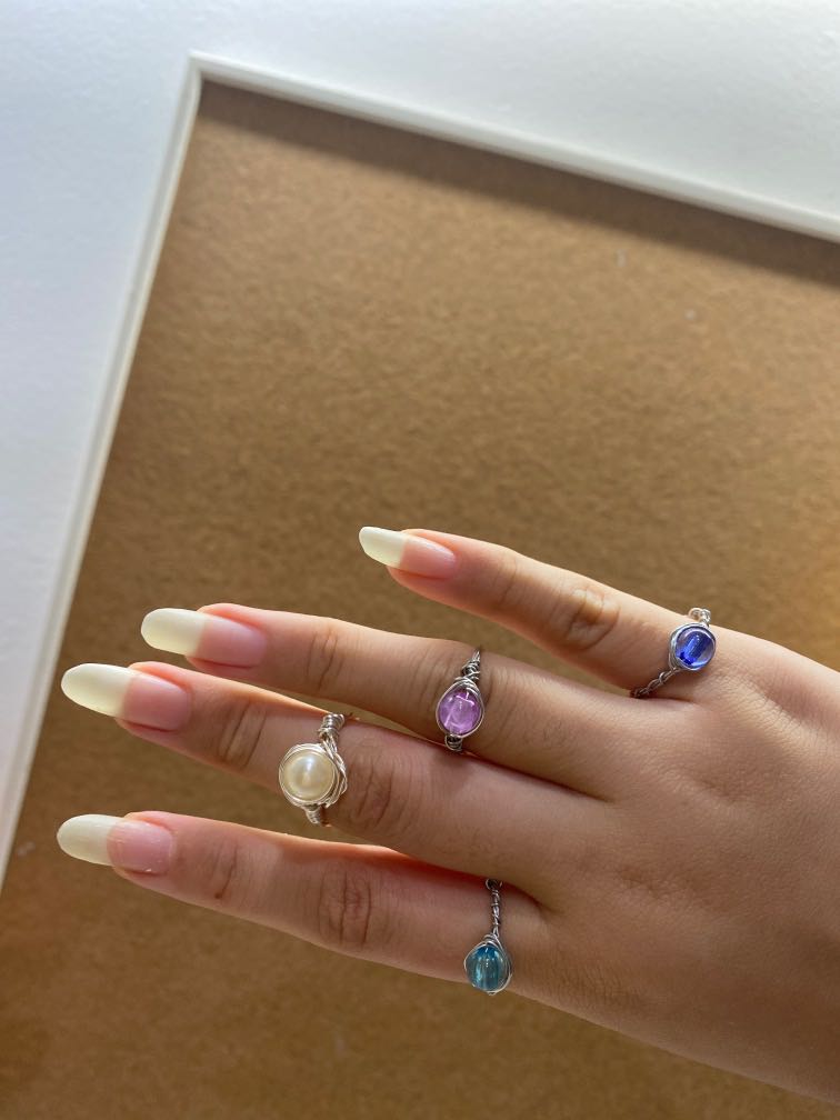 Aesthetic crystal rings sale
