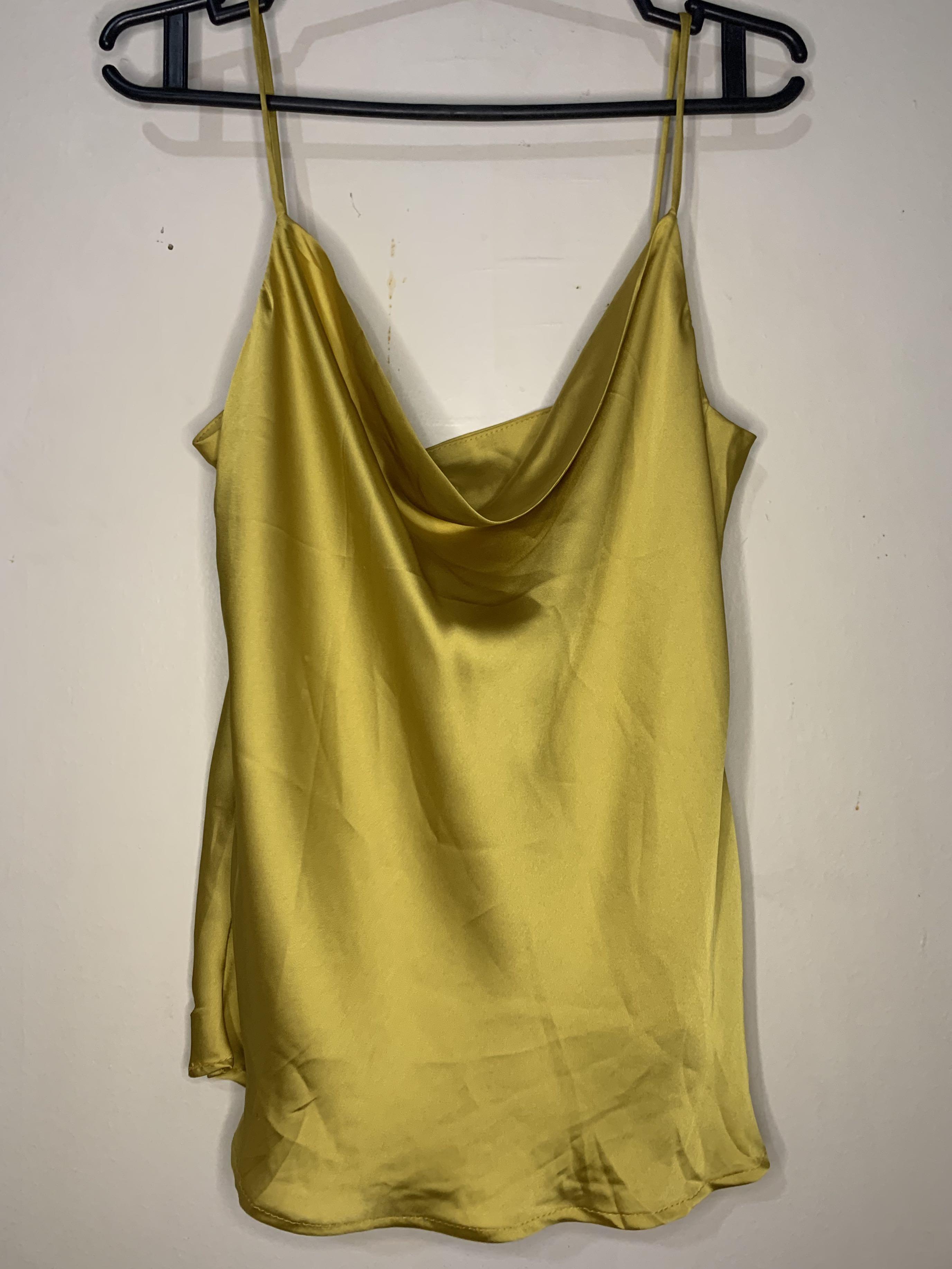silk yellow top