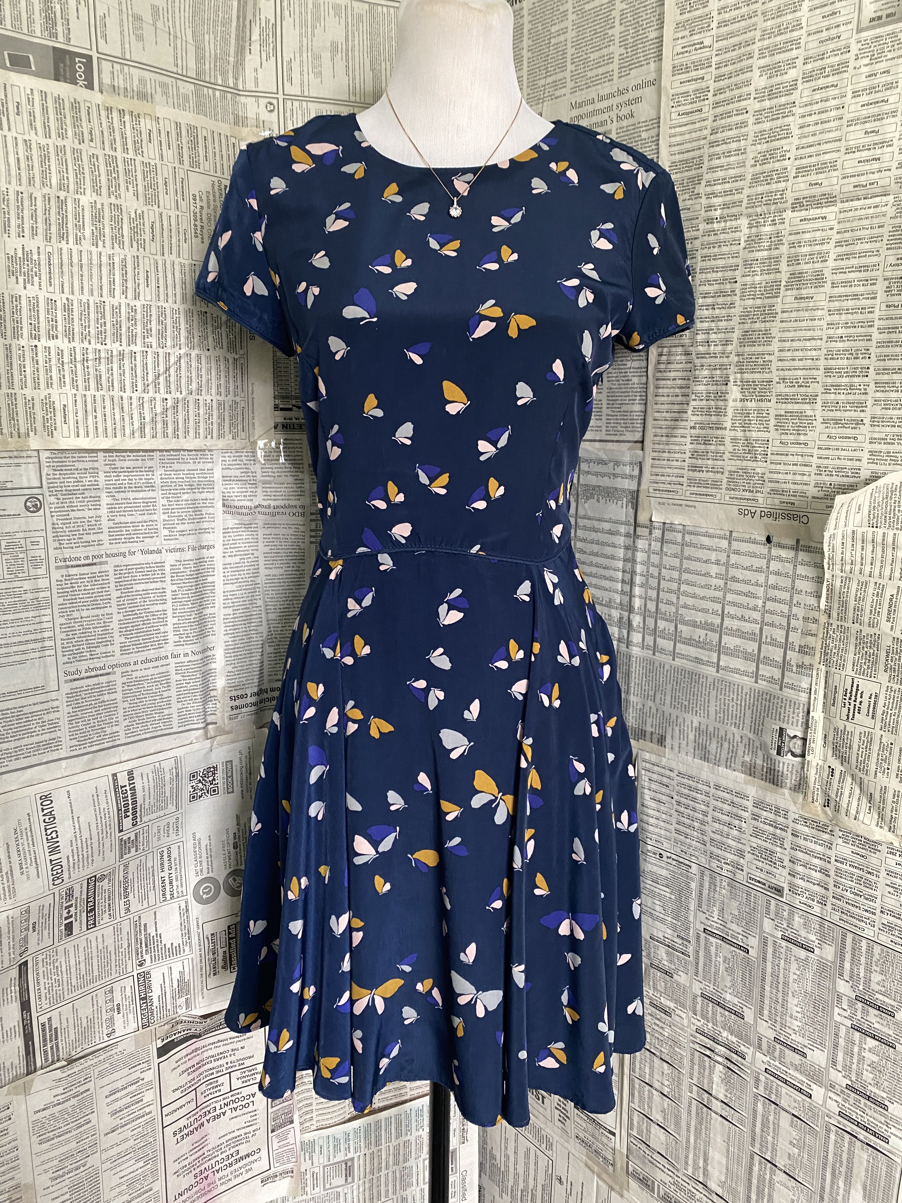 Zara Butterfly Print Dress