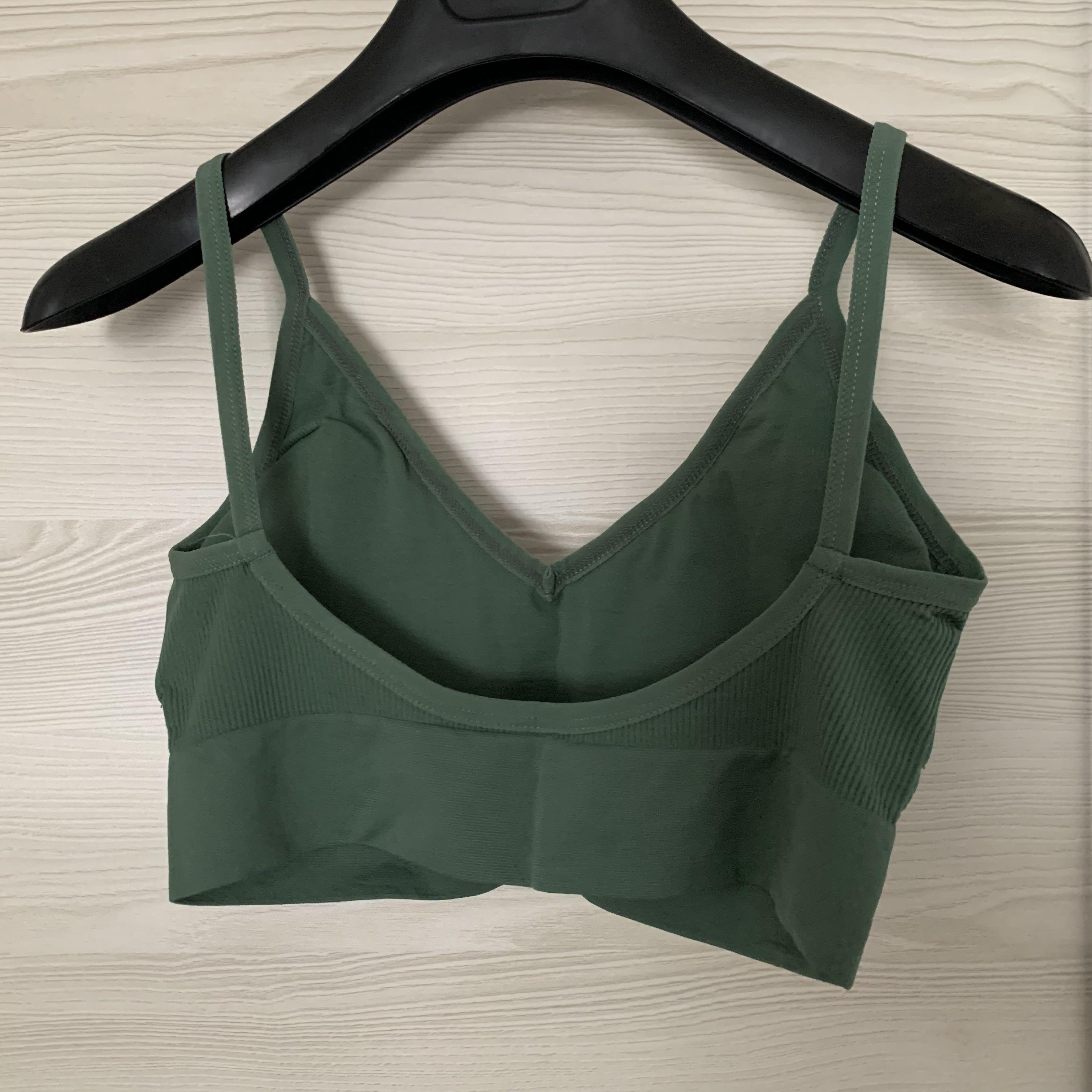 khaki green bralet