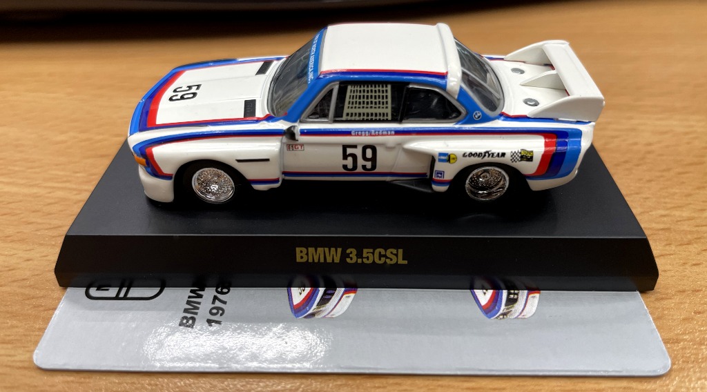 京商Kyosho 1/64 BMW 3.5CSL #59, 興趣及遊戲, 玩具& 遊戲類- Carousell