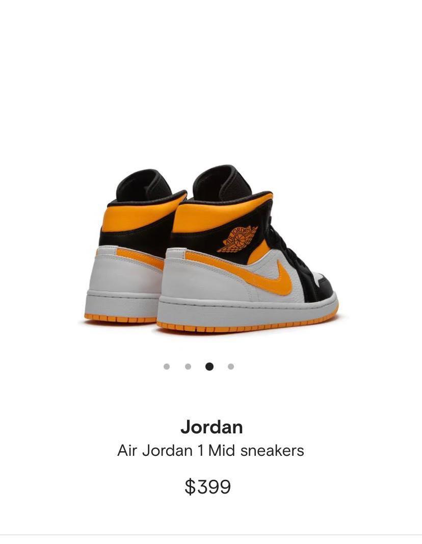 Orange black cheap white 1s