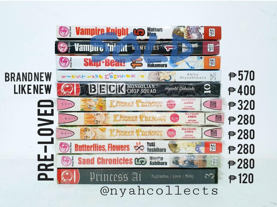 Assorted Manga For Sale (Category: Comics & Manga) located in San Narciso. Submitted by nyahcollects (Listing ID 1064207124, Image 1). Description: Assorted Manga Titles 📌 Kindly see attached photos of each manga title above ‼️ CROSSPOSTED ON SHOPEE : @nyahcollects ‼️ 📚 Like New & Brand New Mangas 📌 Kept inside a plastic cover 🔹️First Love Monster Vol. 4 by Akira Hiyoshimaru [Yen Press] (Brand New) - ₱570.00 ❌ Beck Vol. 10 by Harold Sakuishi 