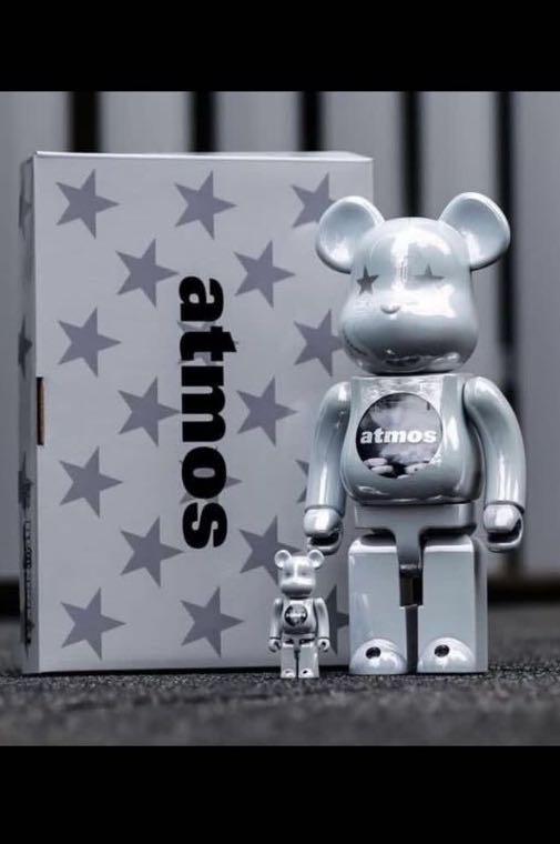 BE@RBRICK atmos WHITE CHROME Ver.100%400