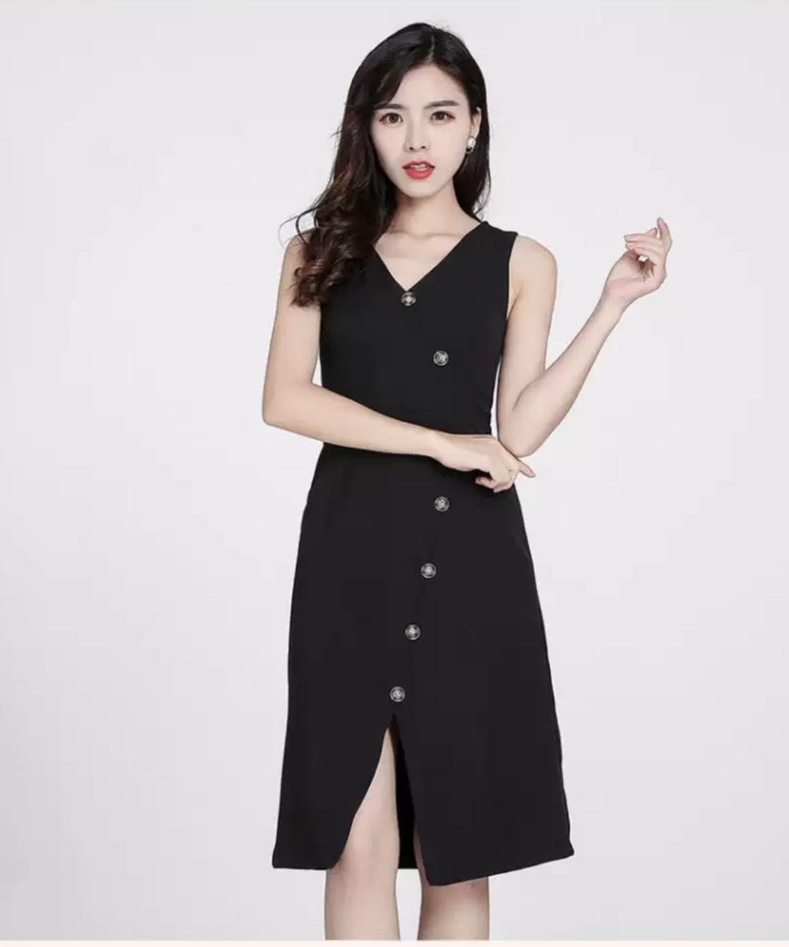 Button down formal dress