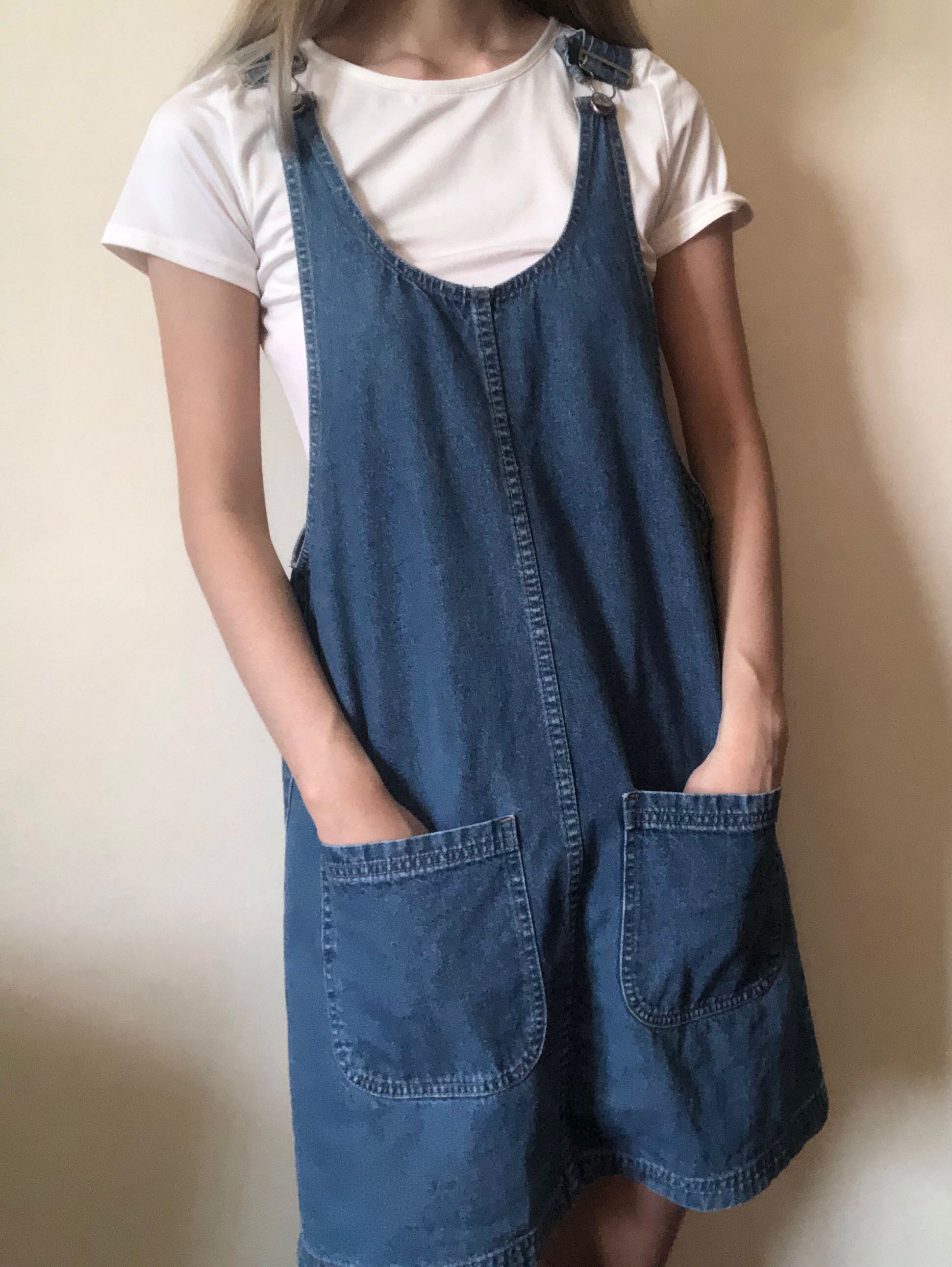 Romper top dress denim
