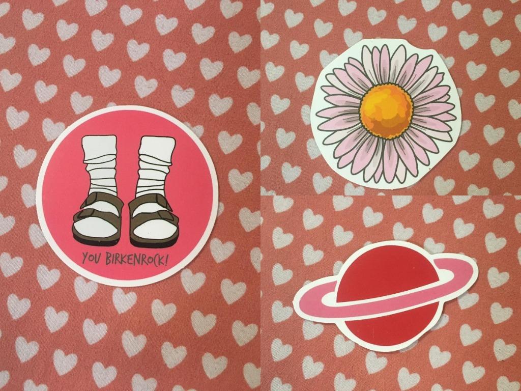 BRAND NEW PANGDESIGN PINK THEME DESIGN STICKERS, Hobbies & Toys