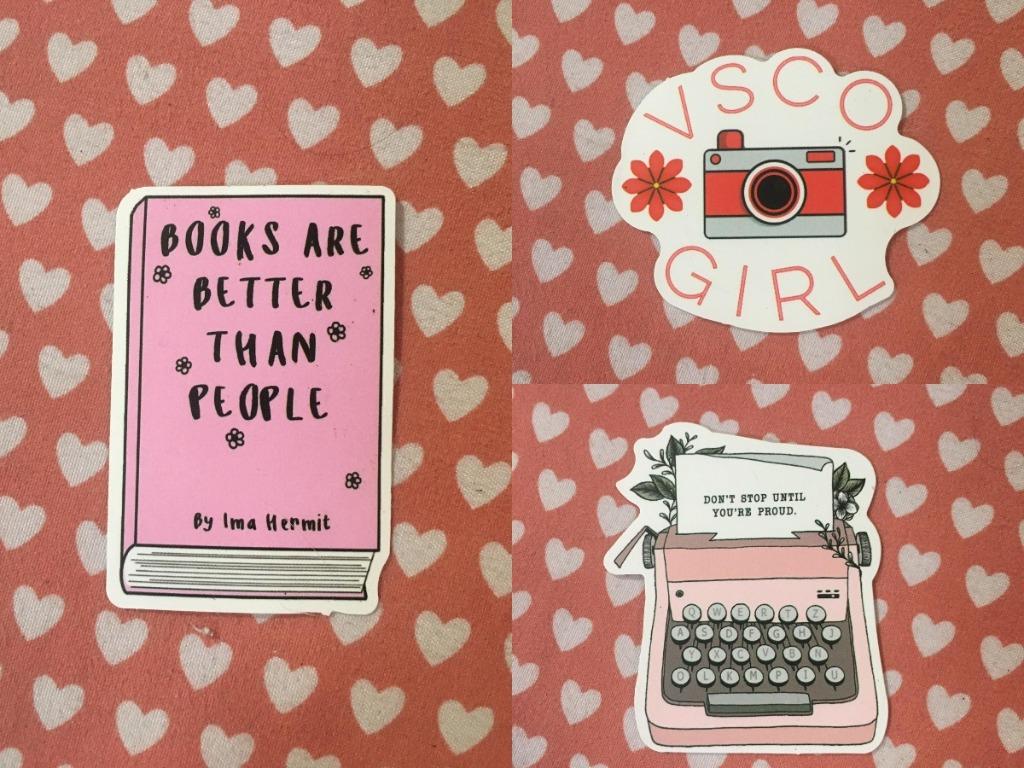 BRAND NEW PANGDESIGN PINK THEME DESIGN STICKERS, Hobbies & Toys