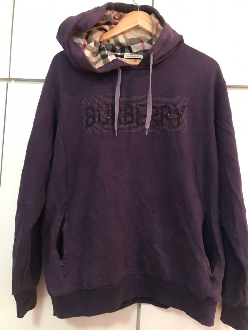 Burberry hoodie kids purple sales