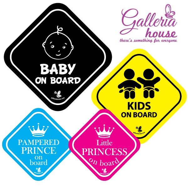 Crown Prince Kareem On Board Personalised Boy Car Sign Child Gift 