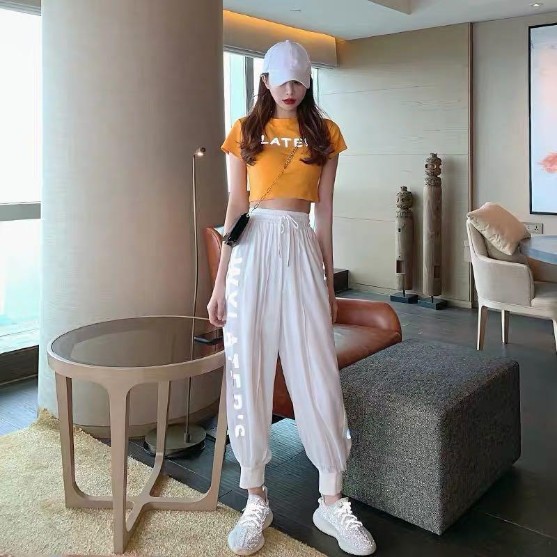 Casual outfit one set (crop tops+pants 