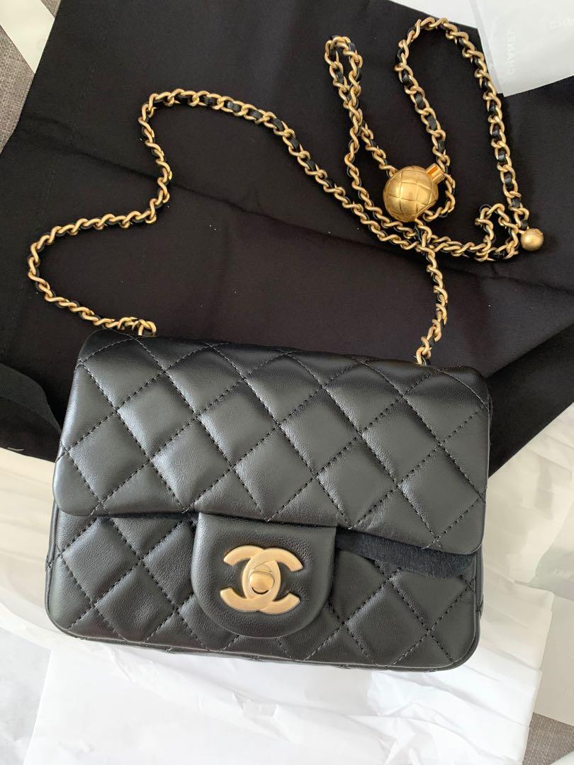 PRELOVED Chanel Pearl Crush Mini Flap Bag, Women's Fashion, Bags & Wallets,  Cross-body Bags on Carousell