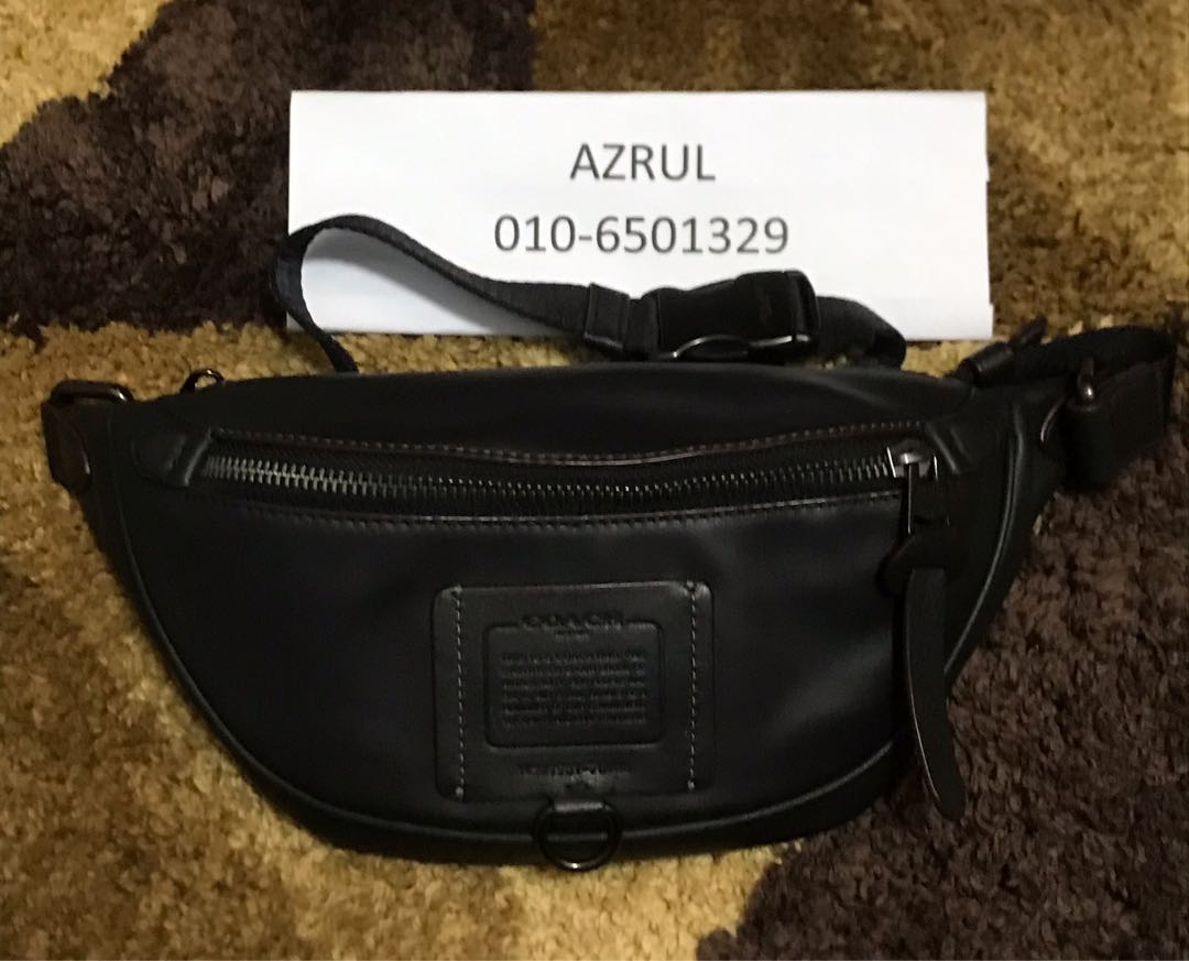 Coach rivington belt bag black deals