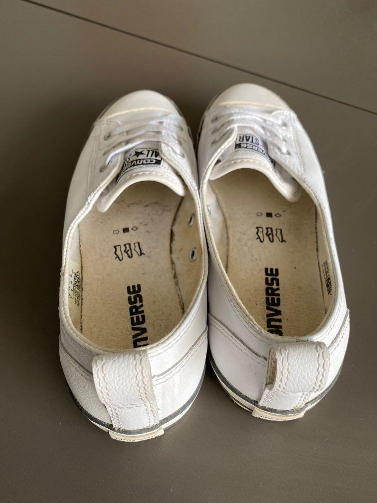 Converse All Star Ballet Lace Leather white Women s Fashion