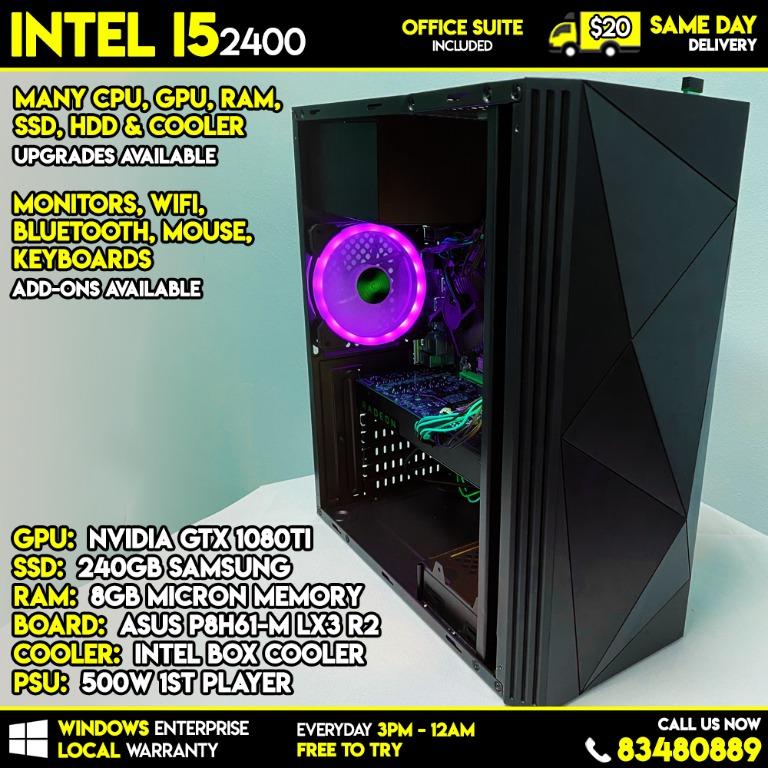 Core I5 2400 Gtx 1080ti 8gb Ram Gaming Desktop Gaming Desktop Desktop Desktop Gaming Gaming Pc Gaming Desktop Computers Tech Parts Accessories Computer Parts On Carousell