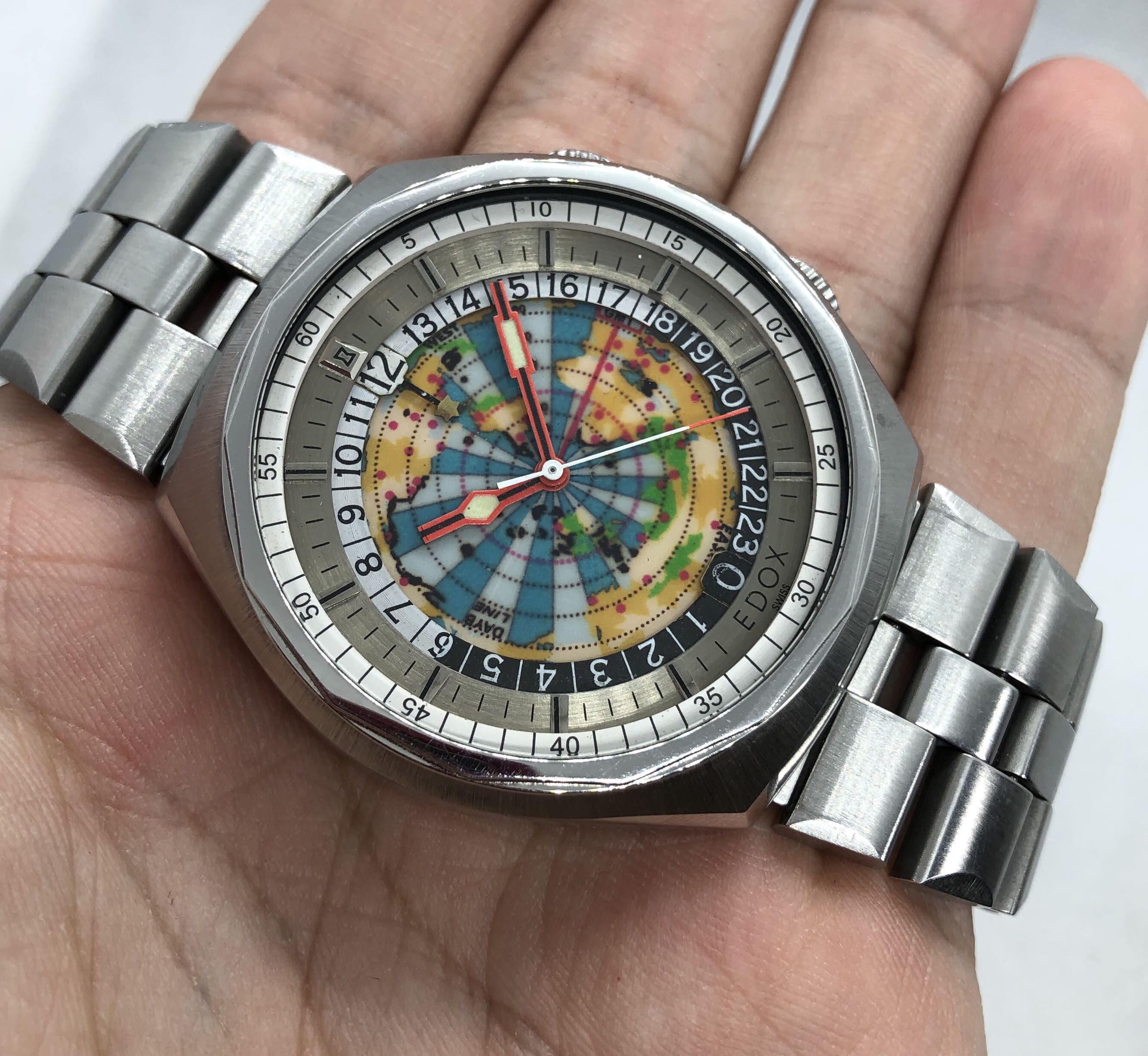 Edox geoscope cheap gmt worldtimer