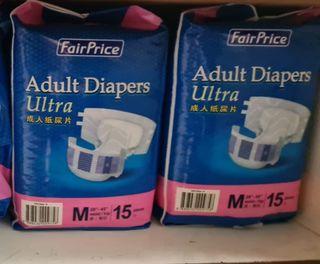Reduced! Fairprice Adult Diapers size M
