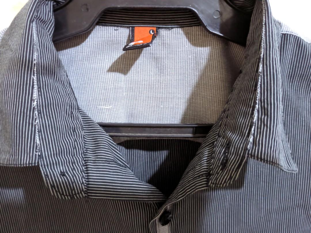 Fine vertical stripes long sleeve shirt - button down polo (Category: Tshirts & Polo Shirts ) located in Antipolo. Submitted by brook101 (Listing ID 1064107957, Image 3). Description: Brand: Boardwalk Size on tag: Large Condition: 8/10 Sizing: Medium to Large RFS: Decluttering Details: Nakatambak lang sa closet. No visible flaw and colors are maintained without any discoloration. MOP: BPI / Gcash.