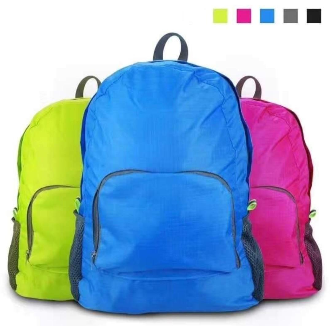 Foldable Backpack Folding Travel Bag Fashion Knapsack (Category: Backpacks) located in Manila. Submitted by ibentamona (Listing ID 1064114889, Image 1). Description: min order 12pcs #Luciano #ibentamona.