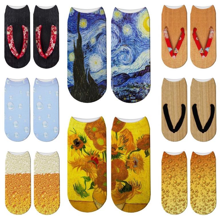 PATTERNED SOCKS (Category: Socks & Tights) located in Singapore. Submitted by e-modernstyle (Listing ID 1064125816, Image 10). Description: Prices: Short socks- $4 Long socks - $6 Note: 1. Please allow 1-3cm error due to manual measurement 2. Please allow slight colour differences due to lighting 🔺T&C🔺 🔹Shipping: +$3 🔹Waiting time: 10-20 days 🔹PREORDER only 🔹Payment via bank transfer/paylah/paynow ❌NO refunds/exchange ❌NOT liable for lost/d