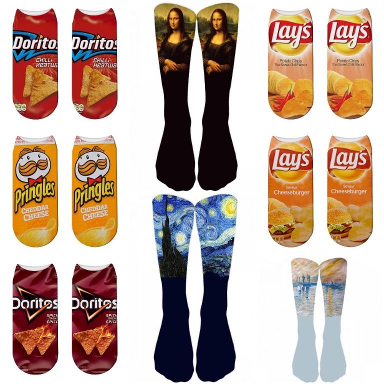 PATTERNED SOCKS (Category: Socks & Tights) located in Singapore. Submitted by e-modernstyle (Listing ID 1064125816, Image 7). Description: Prices: Short socks- $4 Long socks - $6 Note: 1. Please allow 1-3cm error due to manual measurement 2. Please allow slight colour differences due to lighting 🔺T&C🔺 🔹Shipping: +$3 🔹Waiting time: 10-20 days 🔹PREORDER only 🔹Payment via bank transfer/paylah/paynow ❌NO refunds/exchange ❌NOT liable for lost/da