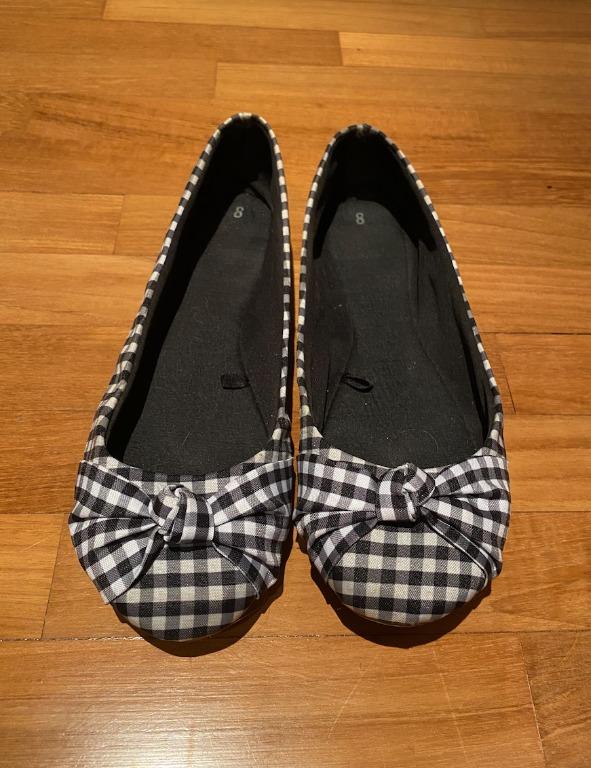 Gingham ballet clearance flats