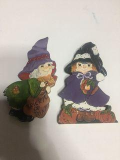 Halloween Witch Wood Decor