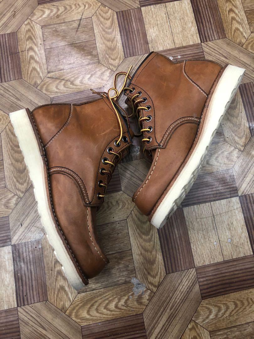 Hawkins moc toe boots deals